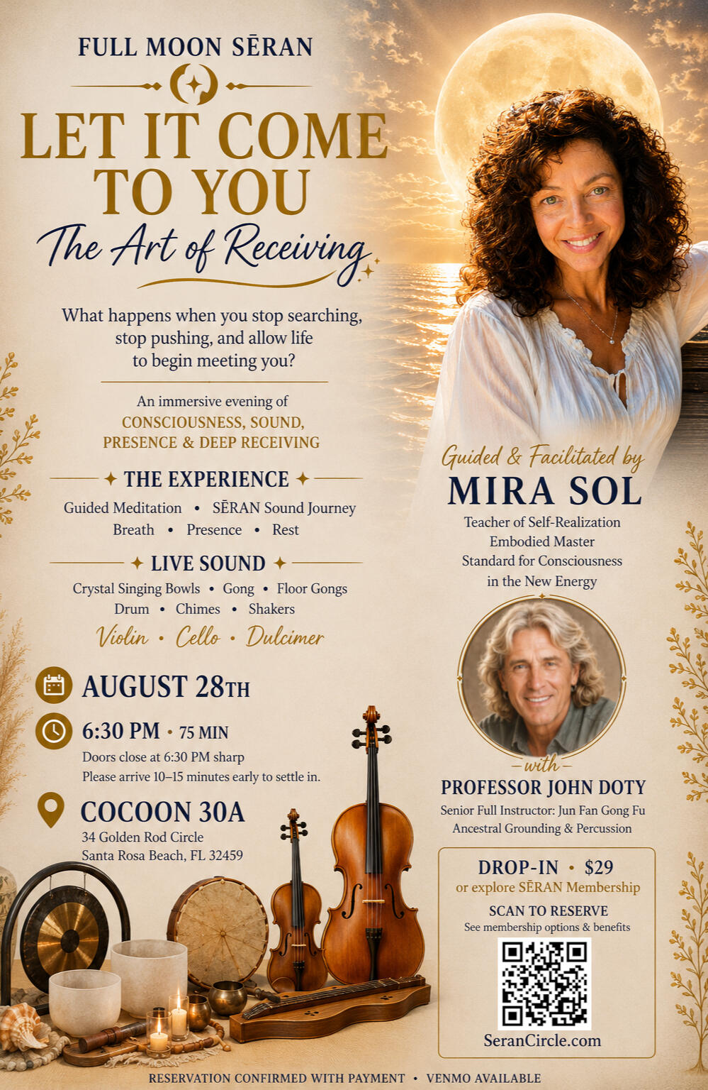 Mira Sol, also known as Daphne Thompson, founder and guide of SĒRAN Circle.
